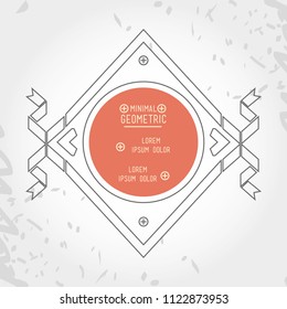 minimal geometric template frame
