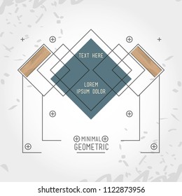 minimal geometric template frame