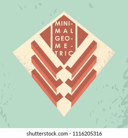 minimal geometric template label
