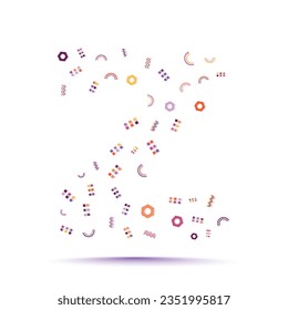 Plantilla de diseño de logotipo de letras de patrón abstracto geométrico mínimo de moda