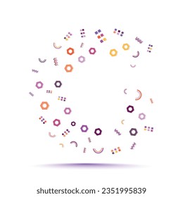 Minimal geometric trendy abstract shape pattern letter logo design template