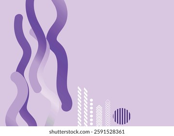 Minimal geometric Trendy gradient shapes vector background. Abstract gradient geometric shape background with dynamic geometric shapes 
