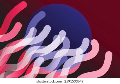 Minimal geometric Trendy gradient shapes vector background. Abstract gradient geometric shape background with dynamic geometric shapes 