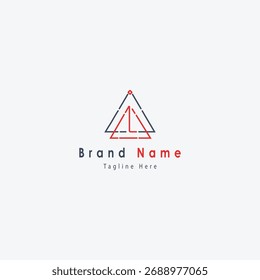 Minimal Geometric Triangle Logo Design
