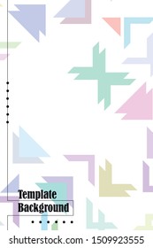 Minimal geometric vector background. Composition of geometric shapes. Cover, brochure, poster design.