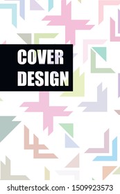 Minimal geometric vector background. Composition of geometric shapes. Cover, brochure, poster design.