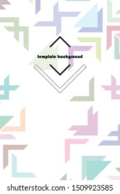 Minimal geometric vector background. Composition of geometric shapes. Cover, brochure, poster design.