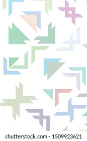 Minimal geometric vector background. Composition of geometric shapes. Cover, brochure, poster design.