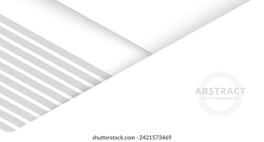Minimal geometric vector background. Dynamic white shapes with gray lines figures. Abstract background modern hipster futuristic graphic. Abstract background texture design, bright poster, banner.