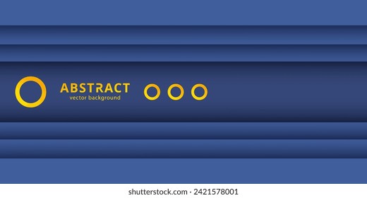 Minimal geometric vector background. Dynamic blue shapes composition yellow figures. Abstract background modern hipster futuristic graphic. Abstract background texture design, bright poster, banner.