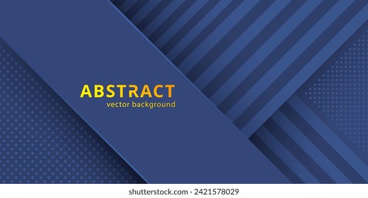 Minimal geometric vector background. Dynamic blue shapes composition yellow figures. Abstract background modern hipster futuristic graphic. Abstract background texture design, bright poster, banner.