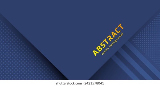 Minimal geometric vector background. Dynamic blue shapes composition yellow figures. Abstract background modern hipster futuristic graphic. Abstract background texture design, bright poster, banner.