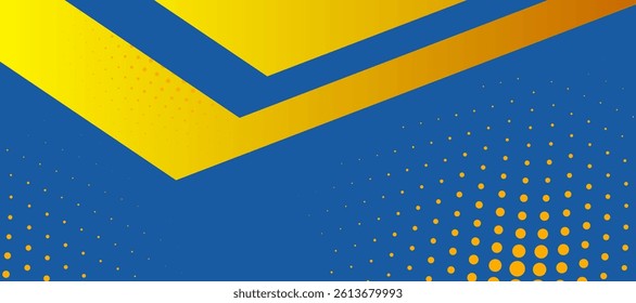 Minimal geometric vector background. Dynamic blue shapes composition yellow figures. Abstract background modern hipster futuristic graphic. Abstract background luxury design
