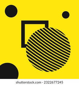 Minimal geometric vector design template. Minimalistic shapes.
