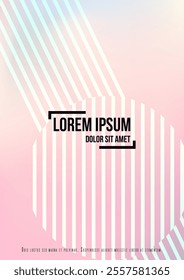 Minimal Minimal Geometric Vector Poster Design with Lines and Gradient Colorful Circles. Collection of Abstract Backgrounds for Covers, Flyers, Templates, Booklets, Cards, Brochures, Branding, etc.