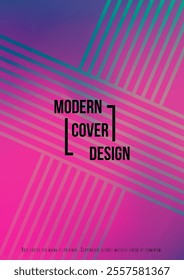 Minimal Minimal Geometric Vector Poster Design with Lines and Gradient Colorful Circles. Collection of Abstract Backgrounds for Covers, Flyers, Templates, Booklets, Cards, Brochures, Branding, etc.