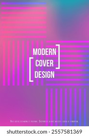 Minimal Minimal Geometric Vector Poster Design with Lines and Gradient Colorful Circles. Collection of Abstract Backgrounds for Covers, Flyers, Templates, Booklets, Cards, Brochures, Branding, etc.