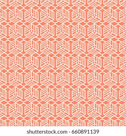 Minimal geometric vintage seamless pattern design. Abstract design background. Vector illustration