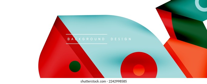 Minimale geometrische Tapete. Kreativer abstrakter Hintergrund. Einfache Formularkleinen und Vektorgrafik mit kreisförmigem Aufbau für Bildschirmhintergrund oder Landeeite