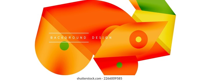 Minimal geometric wallpaper. Creative abstract background. Simple forms lines and circle composition vector illustration for wallpaper banner background or landing page