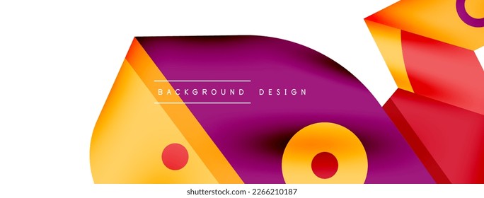 Minimal geometric wallpaper. Creative abstract background. Simple forms lines and circle composition vector illustration for wallpaper banner background or landing page