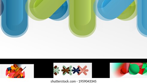 Papeles geométricos mínimos, fondos abstractos vectoriales