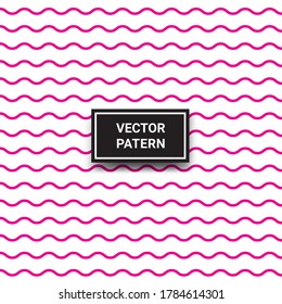 minimal geometric wave seamless line pattern. vector