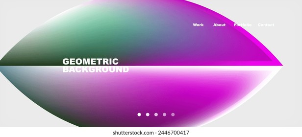 Minimal geometric web site page template design. Vector Illustration For Wallpaper, Banner, Background, Card, Book Illustration, landing page