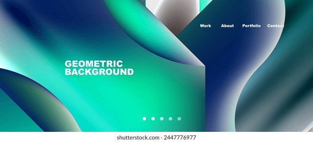 Minimale geometrische Website Seite Vorlage Design. Vektorillustration für Bildschirmhintergrund, Banner, Hintergrund, Karte, Buchabbildung, Zielseite
