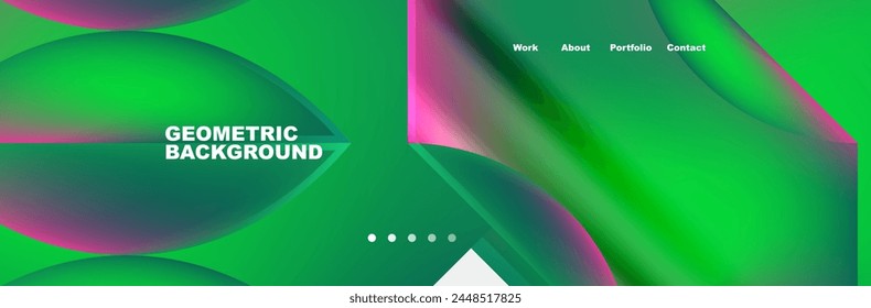 Minimal geometric web site page template design. Vector Illustration For Wallpaper, Banner, Background, Card, Book Illustration, landing page