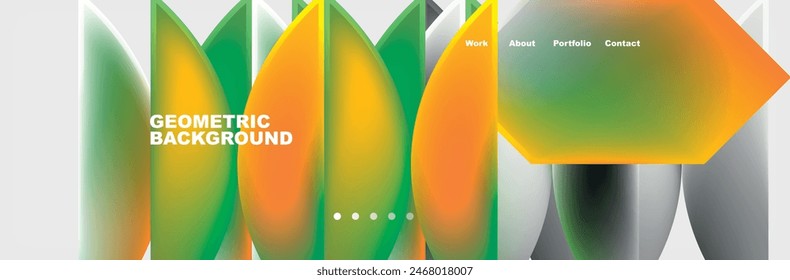 Minimal geometric web site page template design. Vector Illustration For Wallpaper, Banner, Background, Card, Book Illustration, landing page