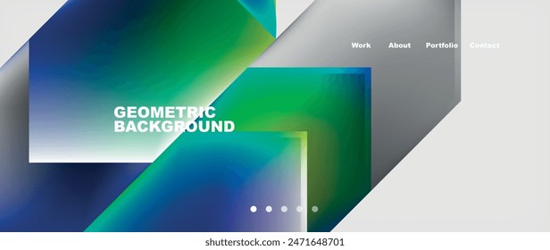 Minimal geometric web site page template design. Vector Illustration For Wallpaper, Banner, Background, Card, Book Illustration, landing page