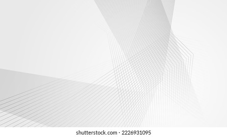 Minimales geometrisches weißes helles Hintergrundbild abstraktes Design. Vektorgrafik
