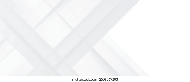Minimale geometrische weißes Licht Hintergrund abstraktes Design. Vektor EPS10.