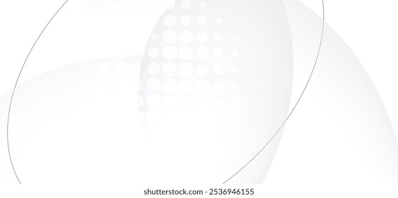 Minimal geometric white light background design.