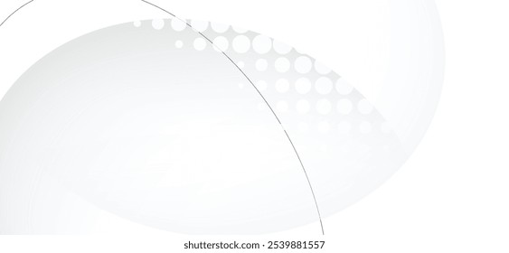 Minimal geometric white light background design.