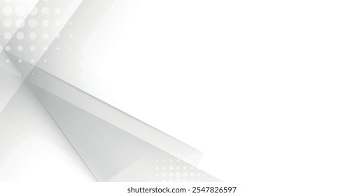 Minimal geometric white light background abstract design.