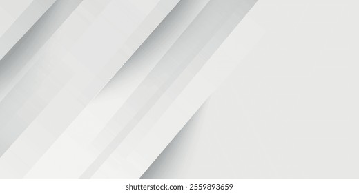 Minimal geometric white light background abstract design. vector EPS10.