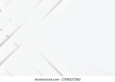 Diseño abstracto geométrico mínimo del fondo de la luz blanca. Vector EPS10.