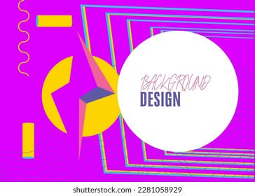 Minimal Geometrical retro elements theme cover. Vintage geometric poster design. Abstract Graphic shapes template for poster, banner.