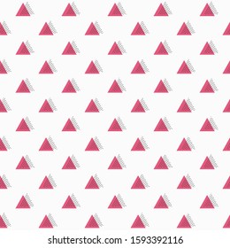 minimal geometrical triangle shape seamless pattern for background, wallpaper, banner, label, cover, card, texture etc. vector design.
