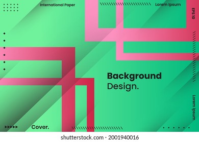 Diseño de fondo abstracto de geometría mínima, plantilla multicolor para folletos de libros de copias y libros escolares. Papel portátil. Folleto, libro, plantilla de revista.