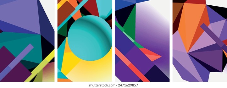 Minimale Geometrie. Kreis-, Linien- und Quadrat-Design. Trendy Techno Business Vorlage für Bildschirmhintergrund, Banner, Hintergrund oder Landung