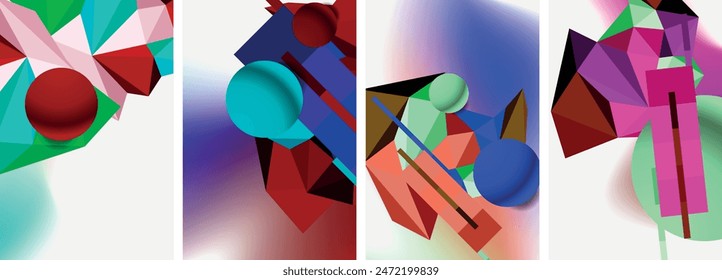 Geometría mínima. Diseño circular, lineal y cuadrado. Plantilla de negocios techno de moda para Fondo de pantalla, Anuncio, fondo o aterrizaje