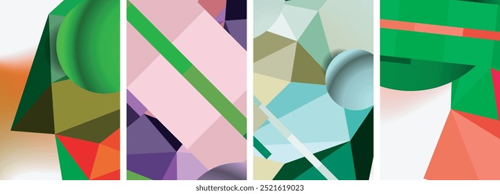 Minimal geometry. Circle, line and square design. Trendy techno business template for wallpaper, banner, background or landing