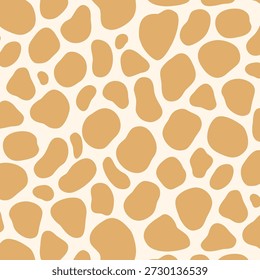 Patrón animal de jirafa mínimo en tonos beige cálidos para el diseño textil y de moda