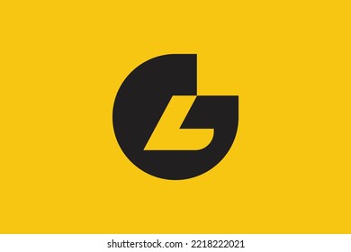 Minimal GL logo. Icon of a LG letter on a luxury background. Logo idea based on the GL monogram initials. Professional variety letter symbol and LG logo on background.