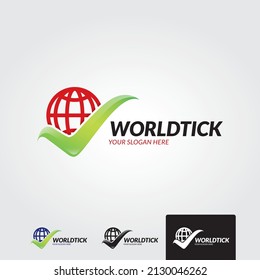 plantilla de logotipo de marca global mínima - vector 