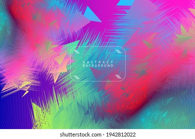 Minimal Glow Fluid Flow Colorful Abstract Design For Website Advertising Brochure Background. Modern Trendy Gradient Futuristic Element Multi Color Tone Illustration Concept.