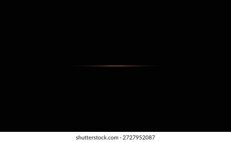 Minimal Glowing Light Beam on Black Background – Futuristic Abstract Line, Sci-Fi Horizon Light Design Wallpaper